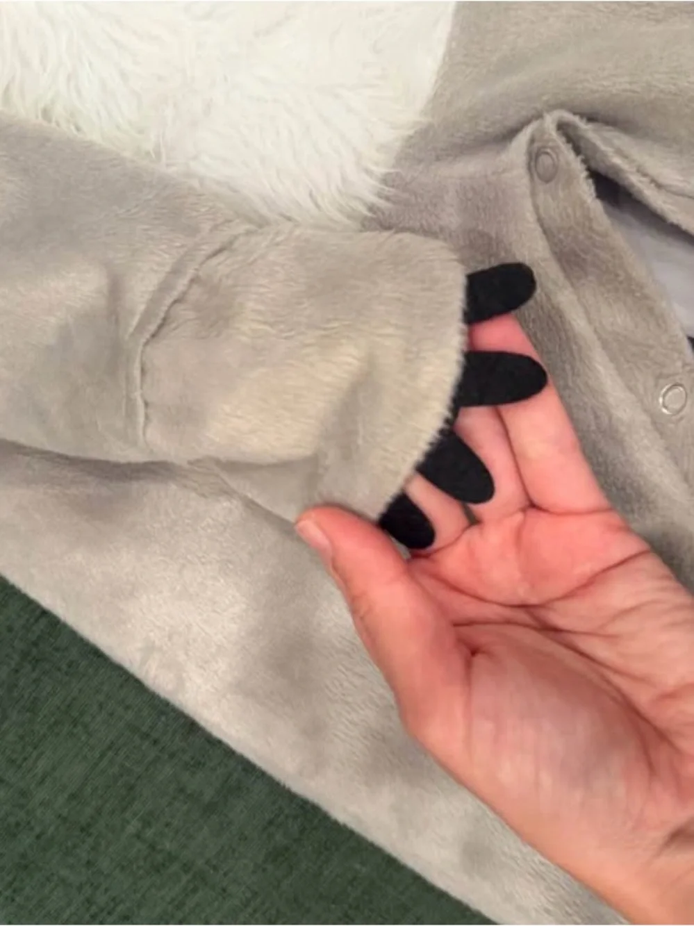 Gray & White Koala Baby Costume